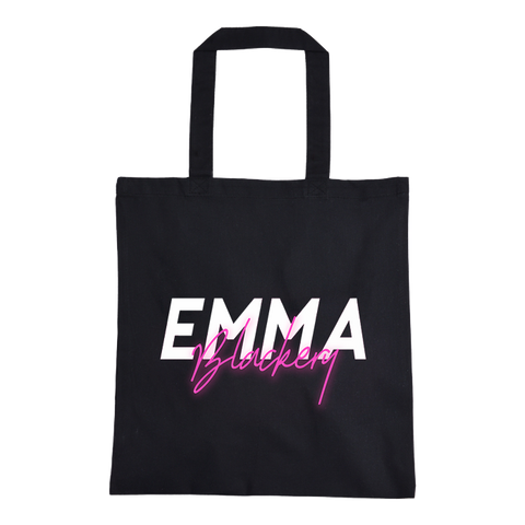 NEON LOGO/VILLAINS DOUBLE SIDED TOTE BAG